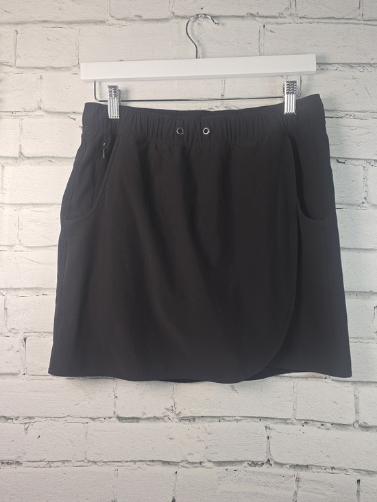 Patagonia Pants - PATAGONIA FLEETWITH SKORT BLACK ACTIVEWEAR WRAP POCKETS CINCH WAIST WOMENS M